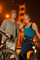 Night time bicycle tours thru San Francisco for America West Mag