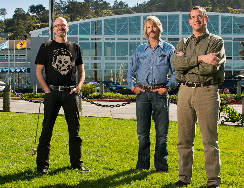 BSSP Ad Agency Greg Stern , Mike Shines , and John Butler  at their offices in Sausalito, CA. : PORTRAITS : GERRY GROPP PHOTOGRAPHY  San Francisco