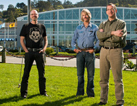 BSSP Ad Agency Greg Stern , Mike Shines , and John Butler  at their offices in Sausalito, CA.