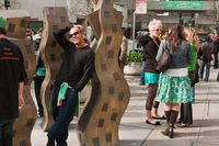 St Patrick's Day on Front St in San Francisco