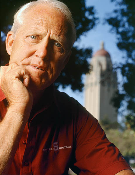 Coach Bill Walsh at Stanford for Time Mag.