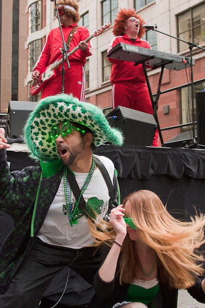 St Patrick's Day on Front St in San Francisco