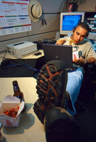 Working late
