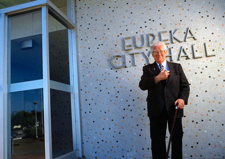red Moore, Mayor of Eureka, CA, voted Heartburn,  Capital of USA, for Fortune