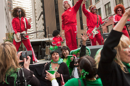 St Patrick's Day on Front St in San Francisco