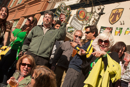 St Patrick's Day on Front St in San Francisco