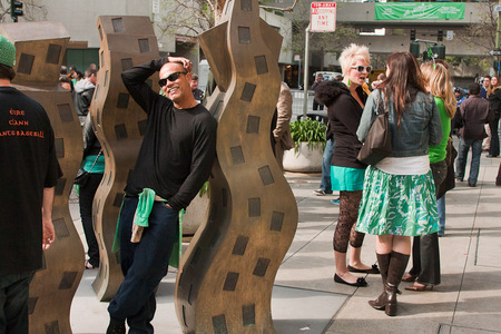 St Patrick's Day on Front St in San Francisco
